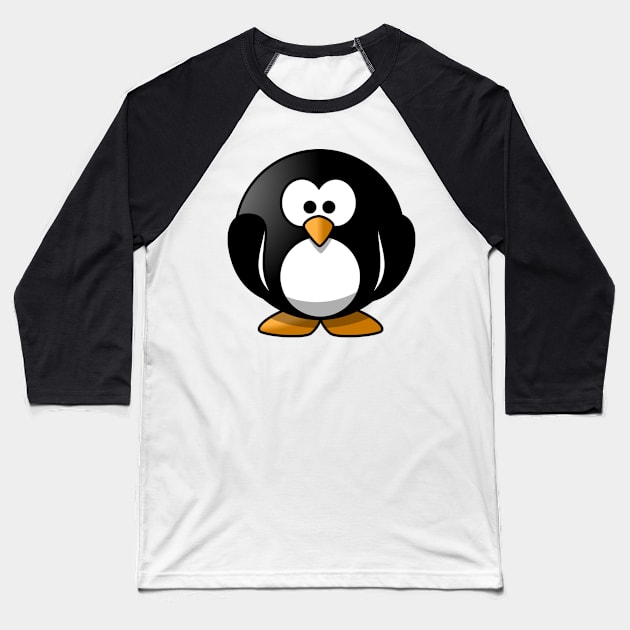 Penguin Baseball T-Shirt by eankerholz